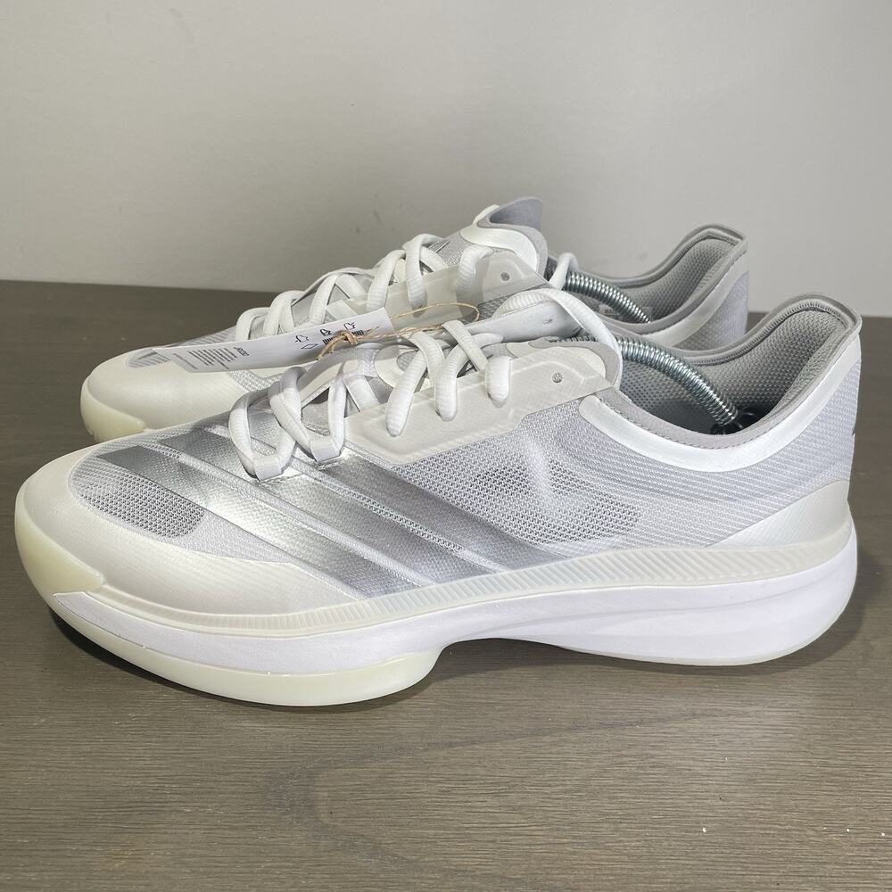 Adidas Men Size 12 Shoes NEW Adizero Select 3.0 Basketball JR8283 Metallic White